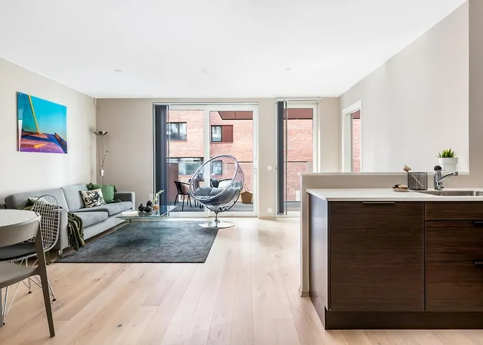 公寓式酒店 Bjorvika Apartments, Opera Area, Center 4*