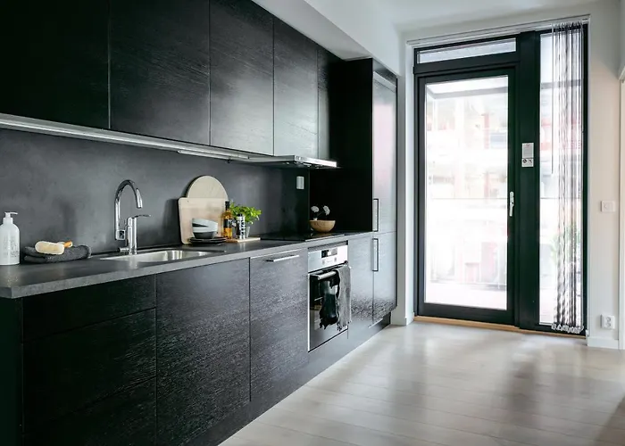 公寓式酒店 Bjorvika Apartments, Opera Area, Center 4*